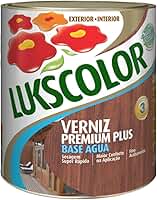 Verniz Base Água Madeira Cores 900ml Lukscolor Móveis (Mogno)