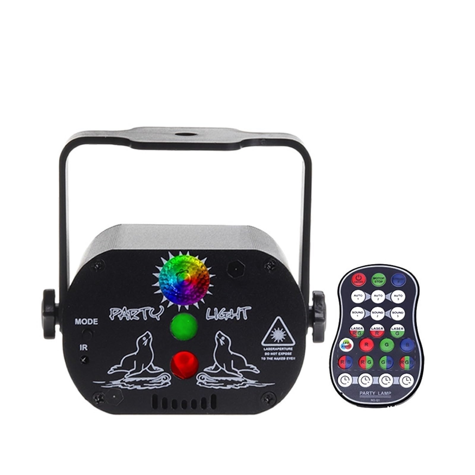 60 wzorów Mini DJ Disco Light Party Efekt oświetlenia scenicznego Sterowanie głosem USB Projektor Lampa stroboskopowa do domowego parkietu tanecznego Na imprezy i do klubów