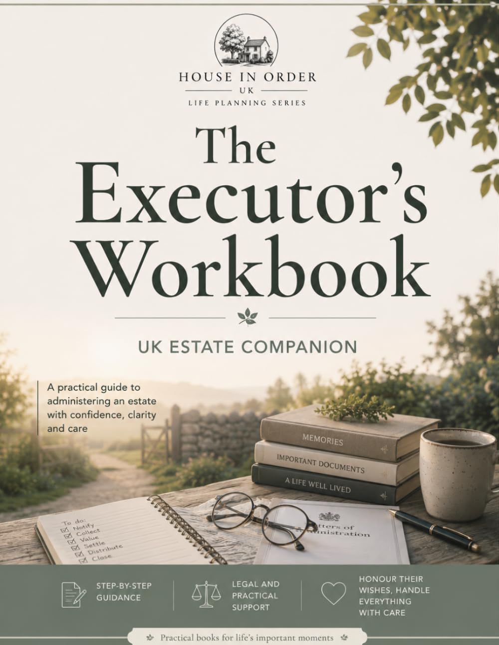 The Executor's Workbook: A UK Probate Organiser & Estate Administration Companion — Checklists, Logs and Plain English for First-Time Executors (House In Order UK)