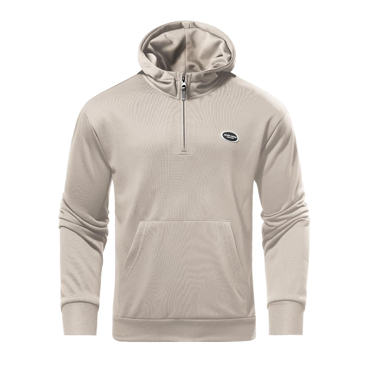 Casey Kevin Sudaderas Hombre Capucha Fina Sweatshirt Hombre con Bolsillo Cierre de Cremallera Media para Deportes en Invierno y Primavera