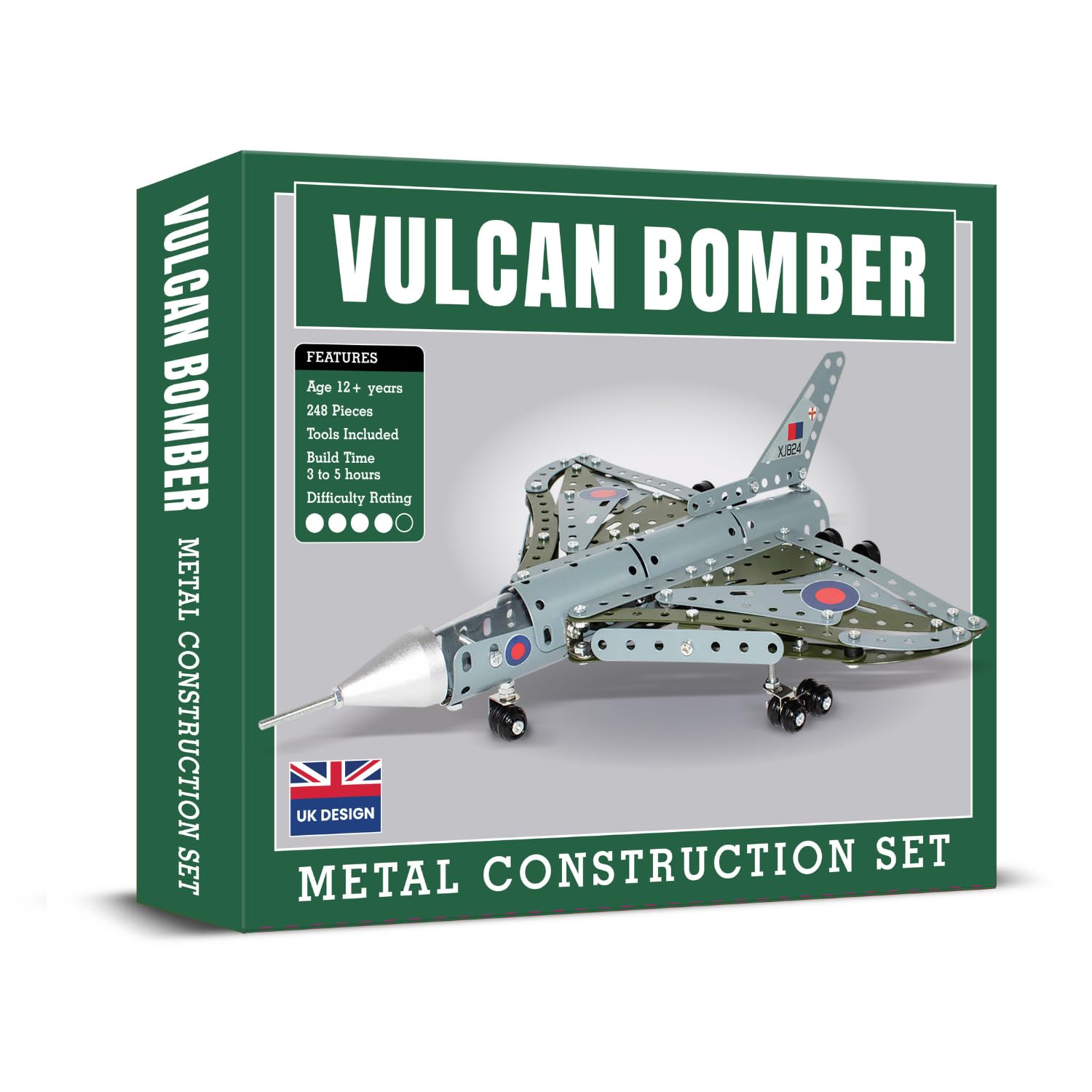 Coach House - Vulcan Bomber 248 Piece Construction Set - Metal