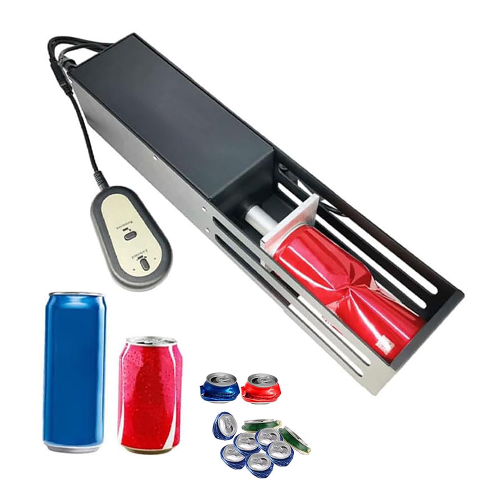 Broyeur de canettes automatique en aluminium 16 oz avec moteur haute compression