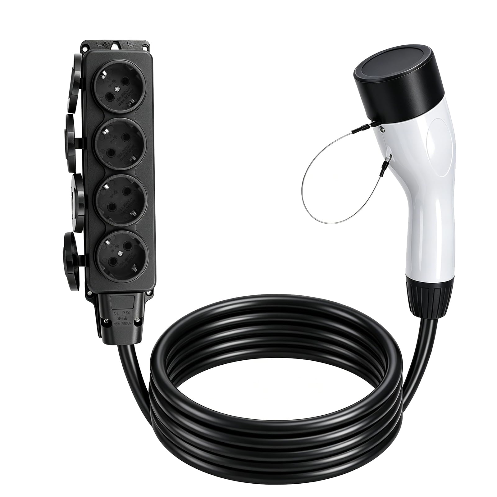 Adapter Rozładowujący Do Samochodu 3,5 Kw 220 V, Atto3 ZS EV Pistolet Rozładowujący Z Kablem 3 M, Rozgałęźnik Gniazda Europejskiego 1 Na 4, Wtyczka Typu 2, Adapter Rozładowujący 16 A V2L Do Kempingu