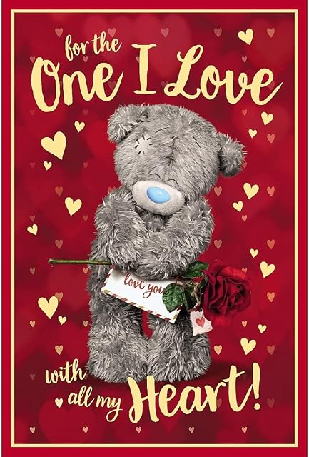 Me to You One I Love With All My Heart 3D Birthday Card,Mixed,Size:6x9",ALM93054
