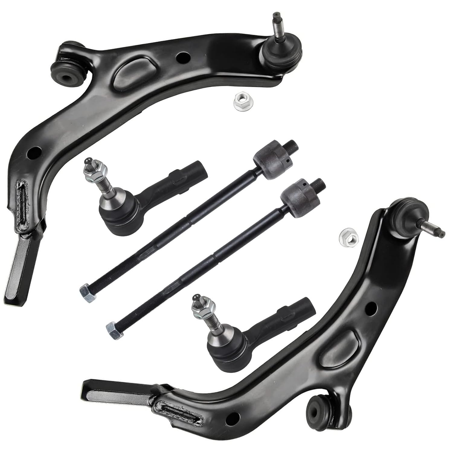 Detroit Axle - 6pc Front End Control Arms Kit for 2009 Ford Flex