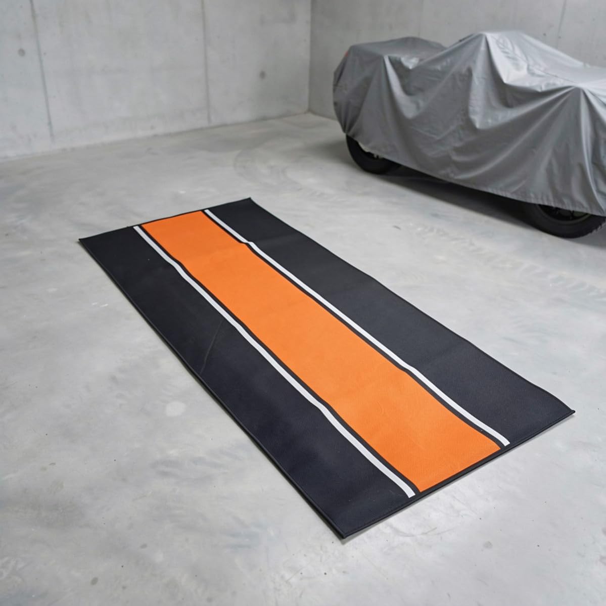 Motorcycle Floor Mat for Bike and Chopper Garage Display Protection
