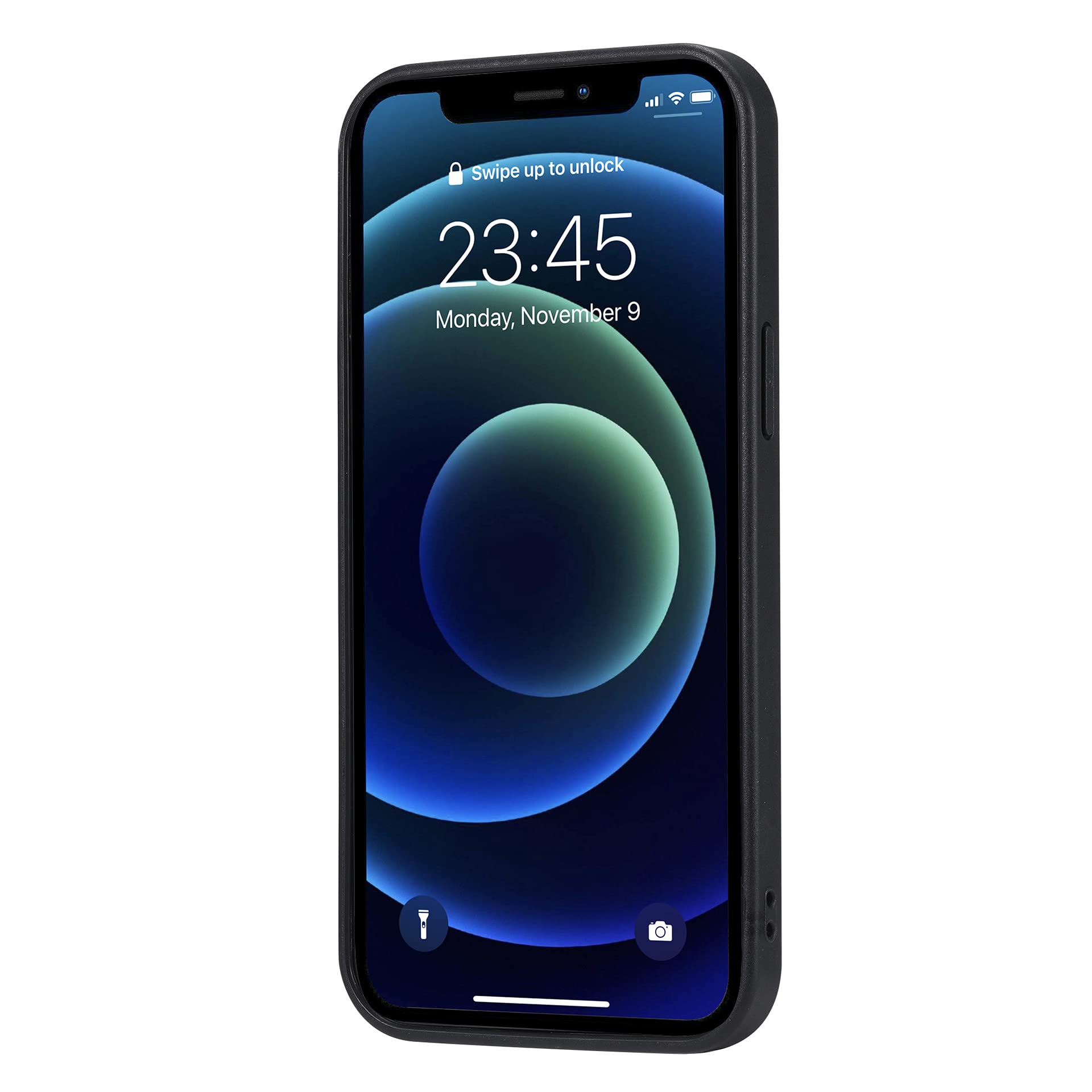 Skórzane etui do iPhone 14 Pro Max/14 Plus/14 Pro/14, smukłe etui ochronne, magnetyczne etui z klapką 2 w 1 z kieszenią na karty, brązowe, 35 cm