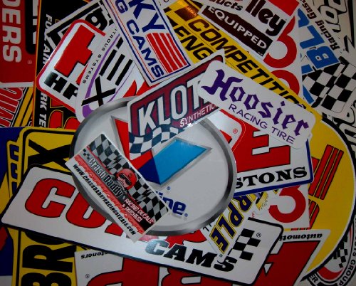 Crash Daddy Racing Decal Sticker 45 Piece Assortment
