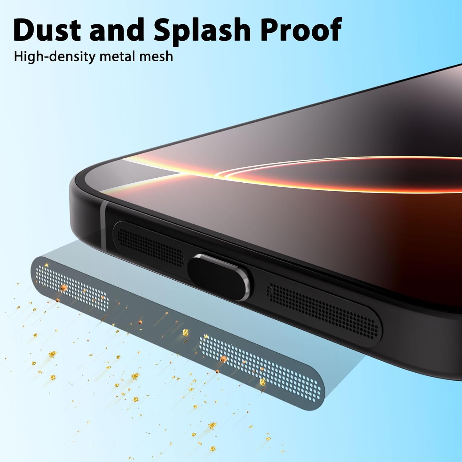 USB C Dust Plug Cover for Charging Port, Type C Cleaning Kit & Speaker Cap Cleaner, Phone Accessories Compatible with iPhone 15/16/Plus/Pro/Pro Max and iPhone 17 Only (Not 17 Pro/Max)