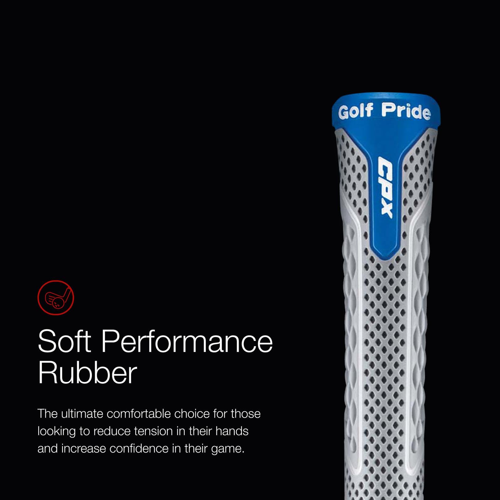 Amazon.com : Golf Pride CPX Golf Grip (Grey/Blue, Jumbo