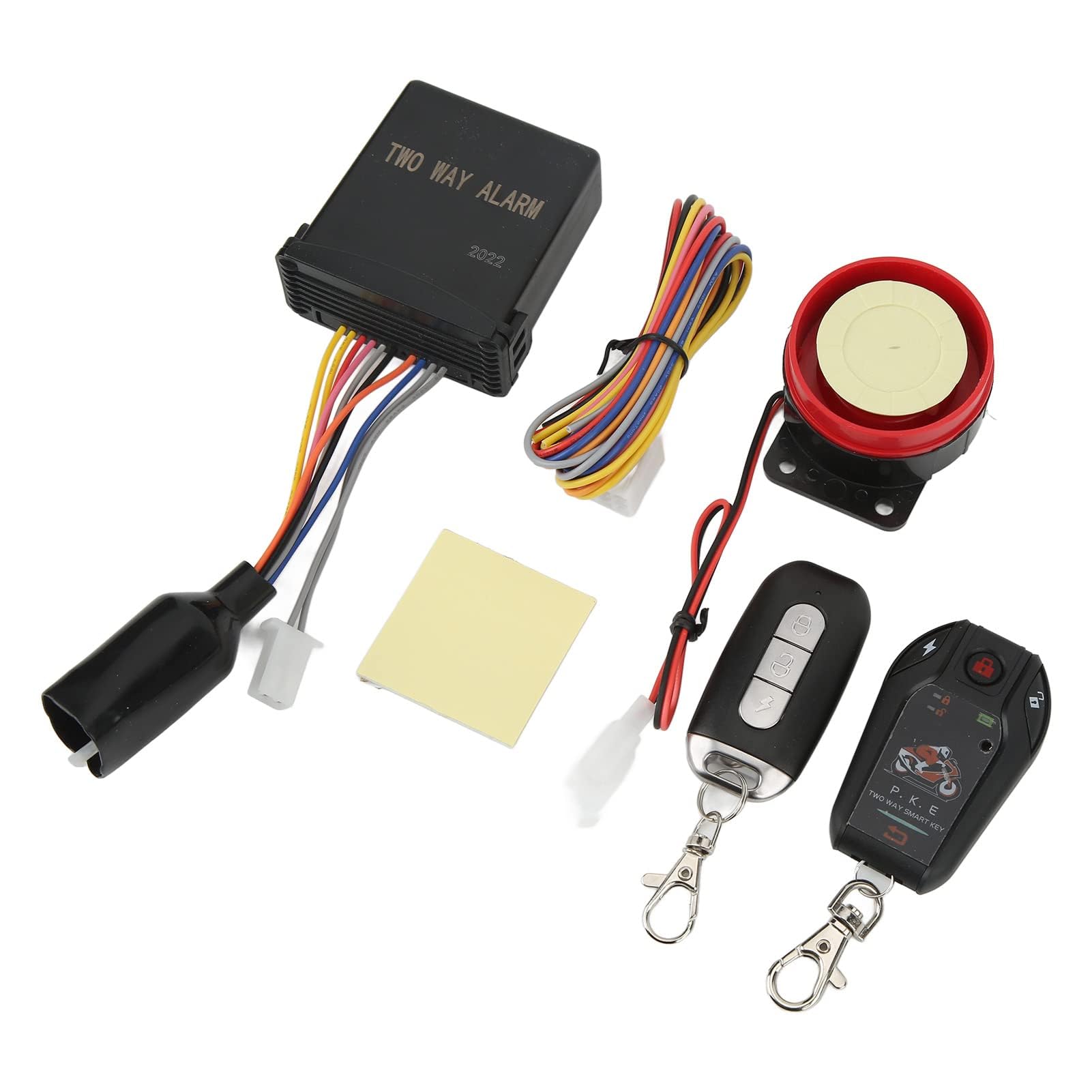 Kit Remote Start ATV, Yosoo Motorrad 2-Wege-Alarmsystem Anti-Hijacking Remote Engine Start Kit PKE Entry Auto Lock Unlock für Scooter ATV