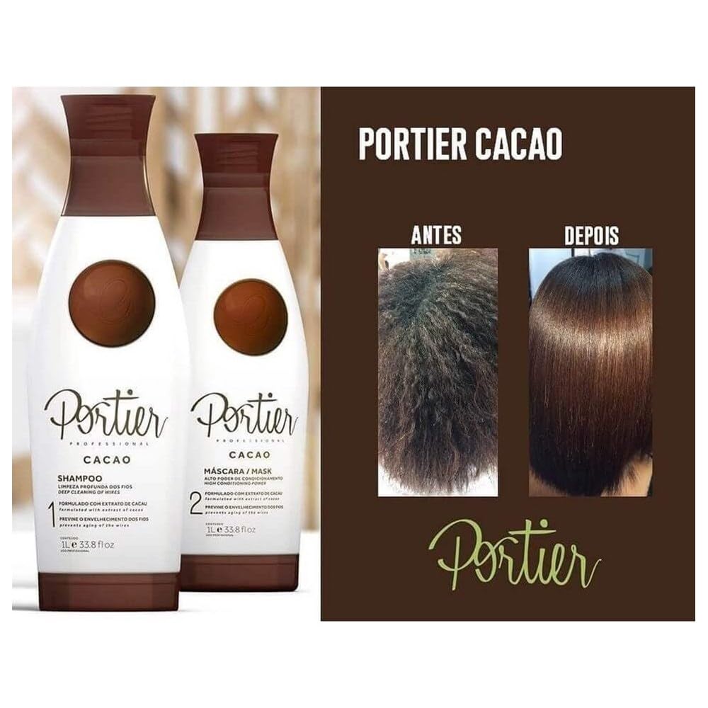 Kit Portier Cacaozinha Alisamento Progressiva 2x250ml
