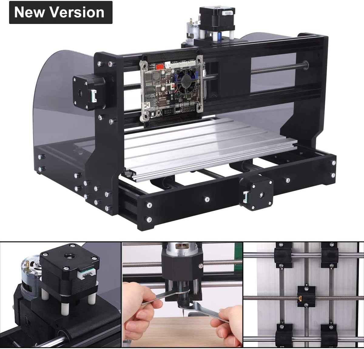 Gеt Dіѕсоunt 70% Prісе 2-in-1 Yofuly 7W Engraving Machine, 3018 Pro-M DIY CNC Router Kit 3 Axis GRBL Control 3 Axis PCB Milling Machine, Wood Carving Engraving Machine with Offline Controller + 20PCS CNC Router Bits