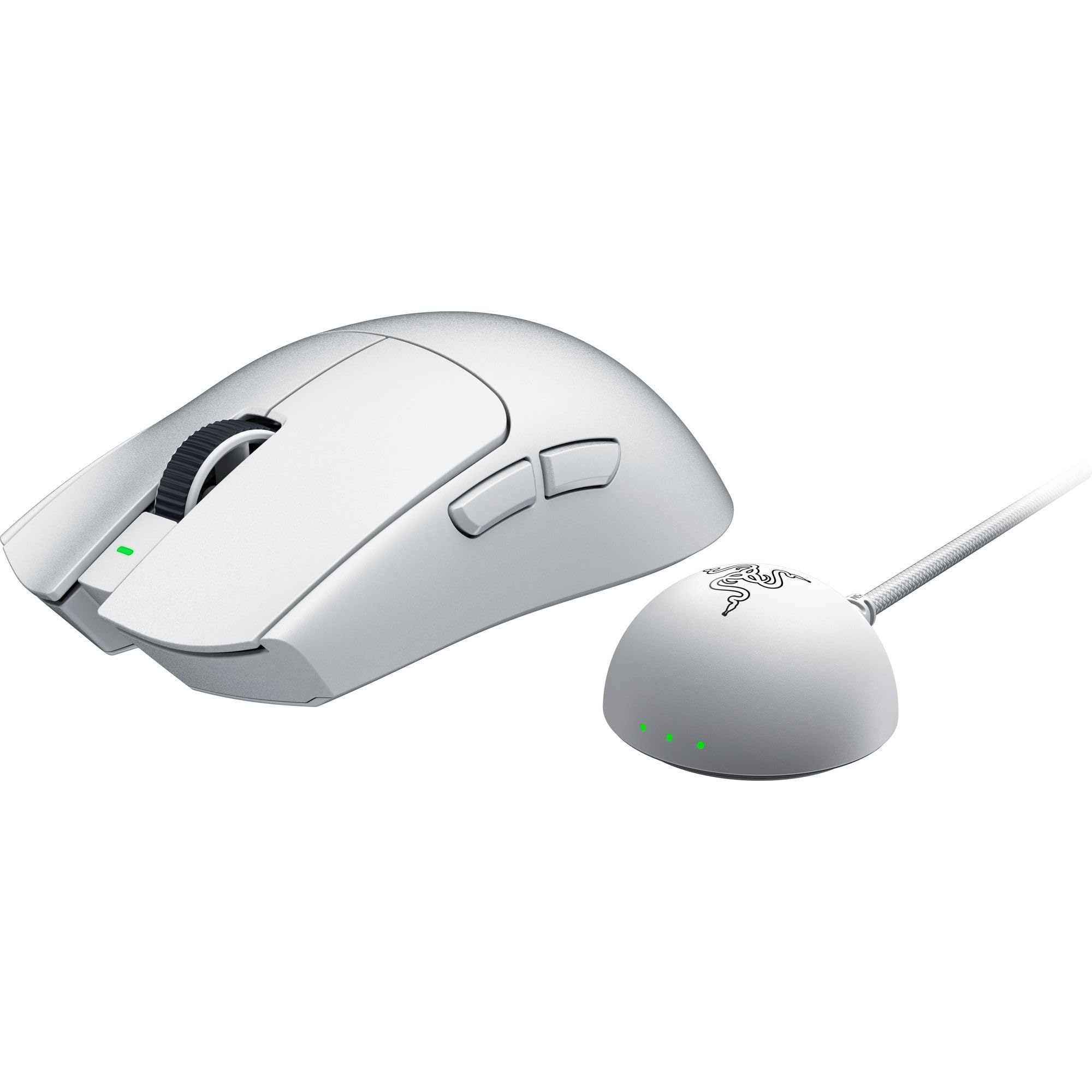 Razer Viper V4 Pro - Ratón Gaming para Esports simétrico inalámbric - Ultraligero 50 g - HyperSpeed Gen-2 con frecuencia de sondeo 8 KHz - Sensor Focus Pro 50K - Rueda de óptica - PC/Mac | Blanco