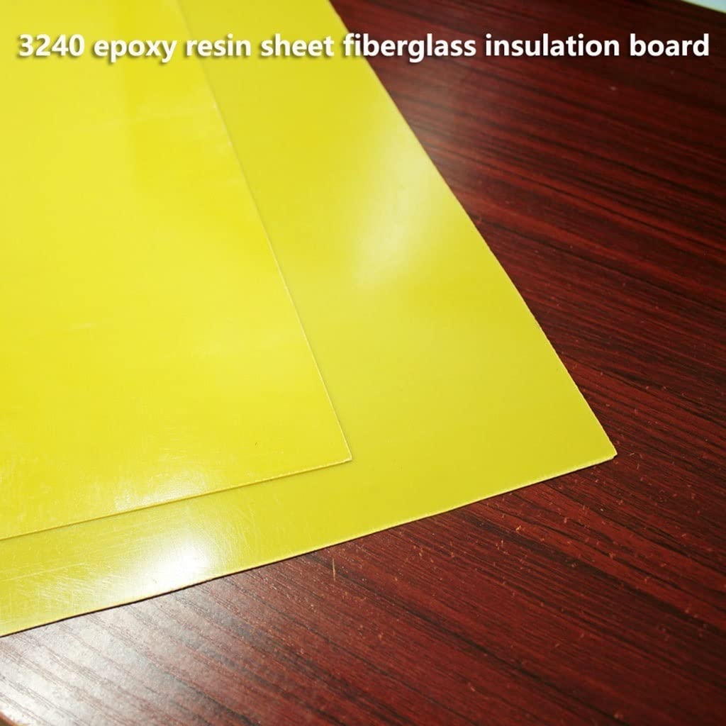2pcs/lot 3240 Epoxy Resin Fiber Board, 500mm×250mm 0.3mm -8mm ThicknessHigh Temperature Resistant Insulating Epoxy Board (Color : 8MM-Thick)