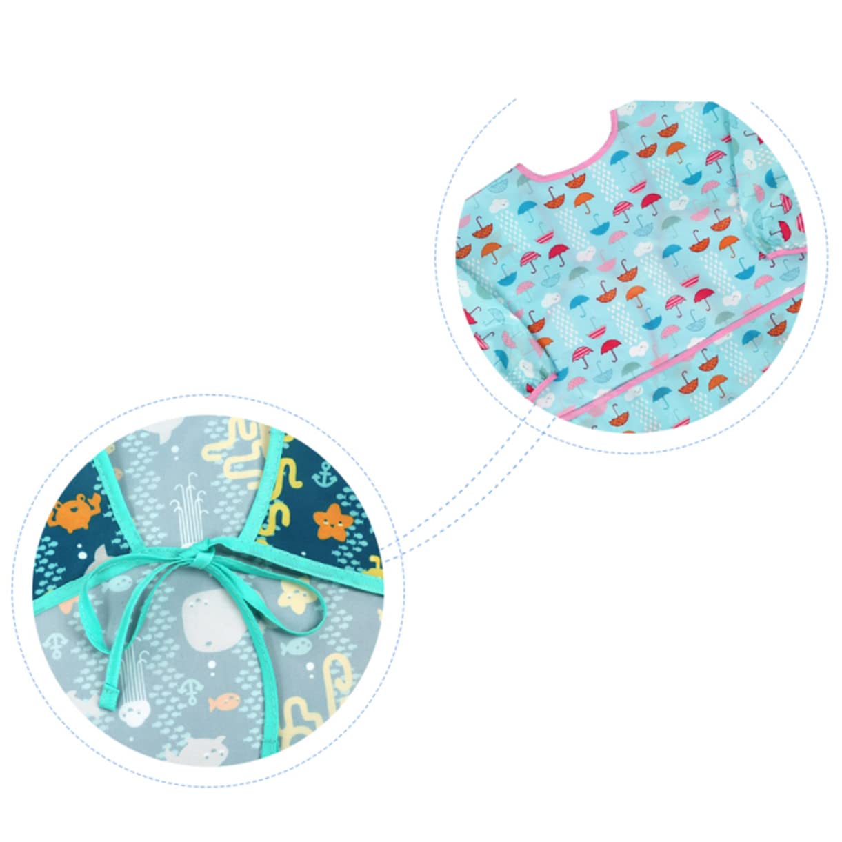 VICASKY 2 grembiuli da mangiare per bambini overol para niño camice per bambini, bavaglini impermeabili per bambini, grembiule impermeabile in apron