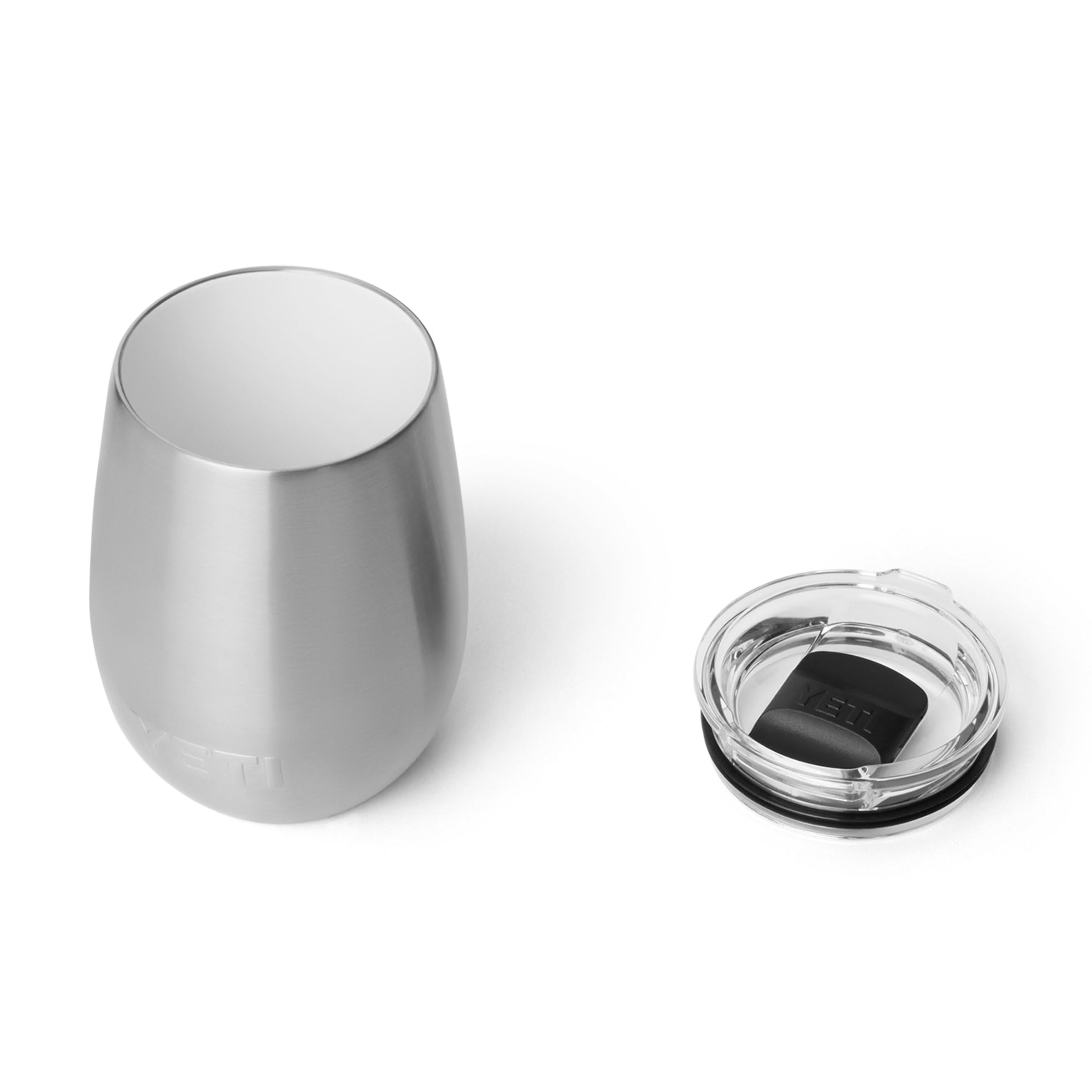YETI Rambler - Vaso de vino con revestimiento cerámico DuraSip, acero inoxidable, 295 ml