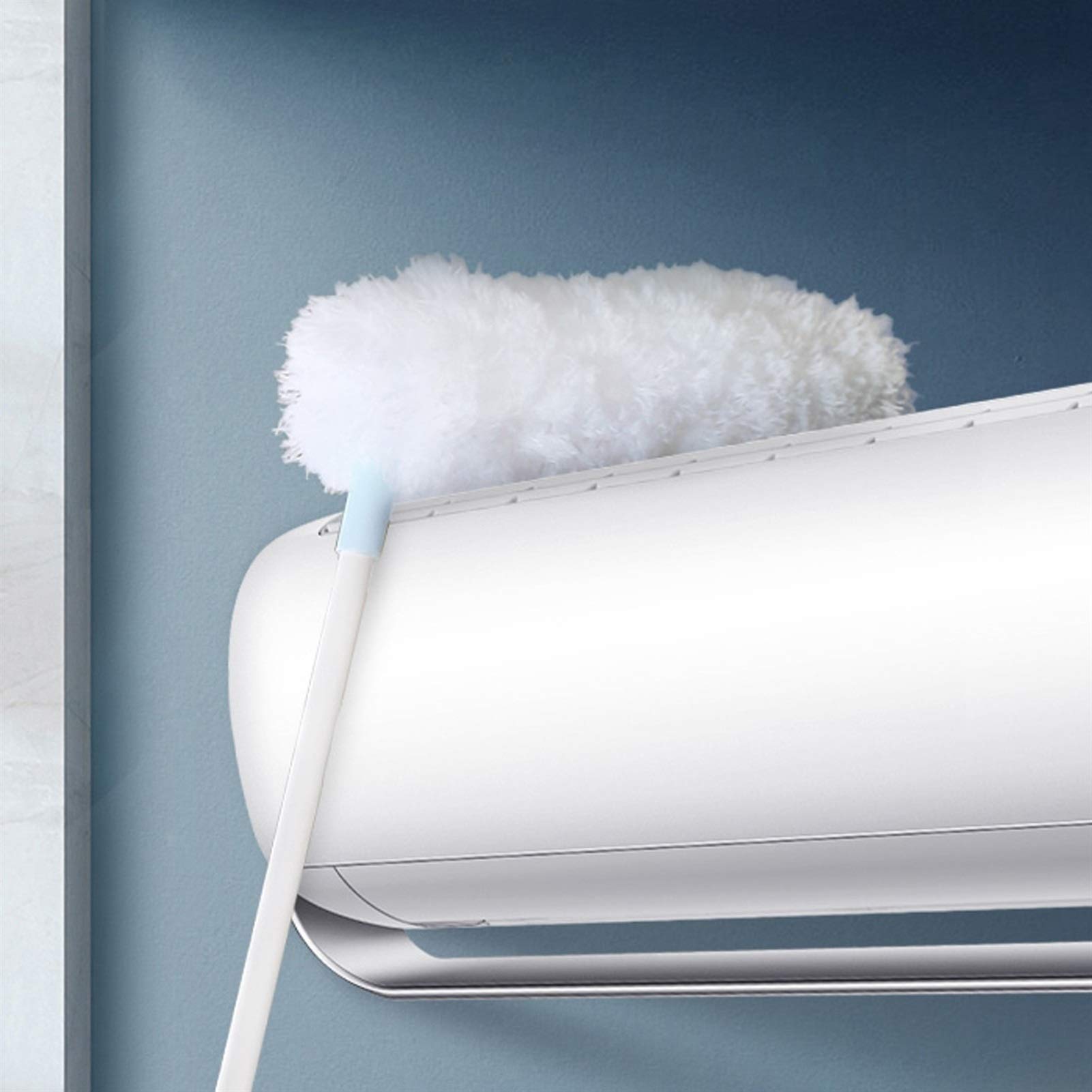 Plumero de microfibra para techos altos, escoba de mano telescópica con cabezal flexible desmontable, cepillo de limpieza lavable para ventiladores, coches y muebles del hogar