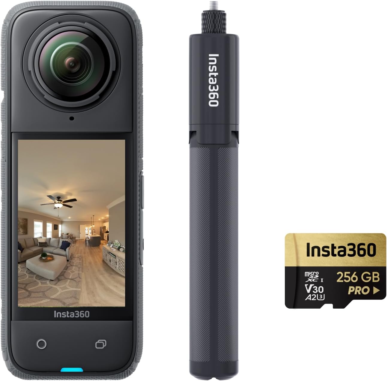 Insta360 X4 Virtual Tour Bundle - 72MP 360º HDR Photo, Standard Lens Guards, 2290mAh Battery, Supports Zillow, Floorfy, Realsee, Kuula, 3DVista, GoThru, OpenSpace, DroneDeploy & More
