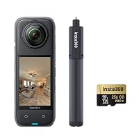 Insta360 X4 Pack Tour Virtuale - Foto HDR 360º a 72MP, Protezioni Lenti Standard