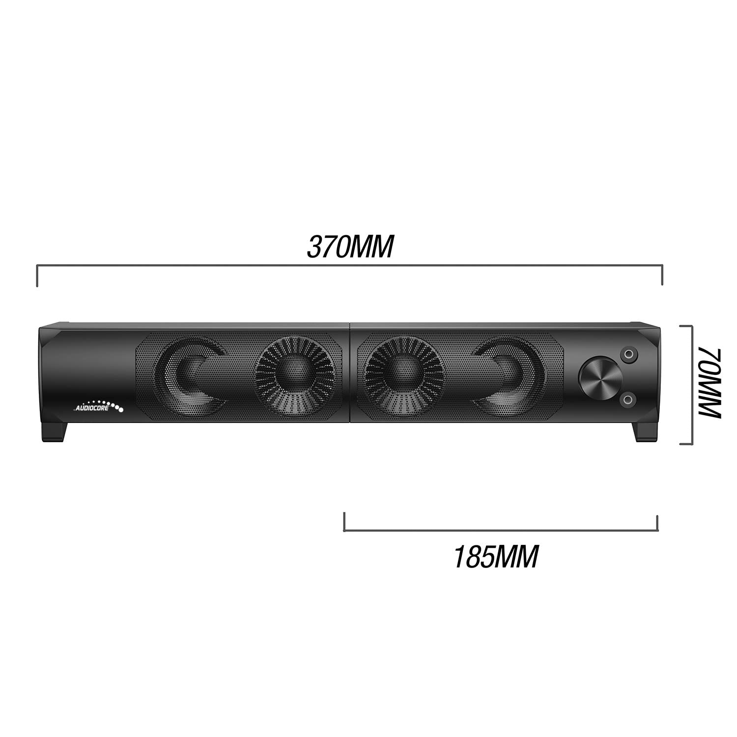 Audiocore AC955 3Wx2 Computer Soundbar LED USB 5v Line-in