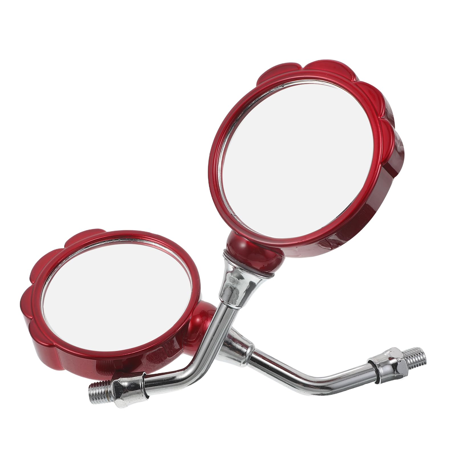 Espejos para motocicleta con resistencia intemperie y cristal regulable rojo pack de 2 8