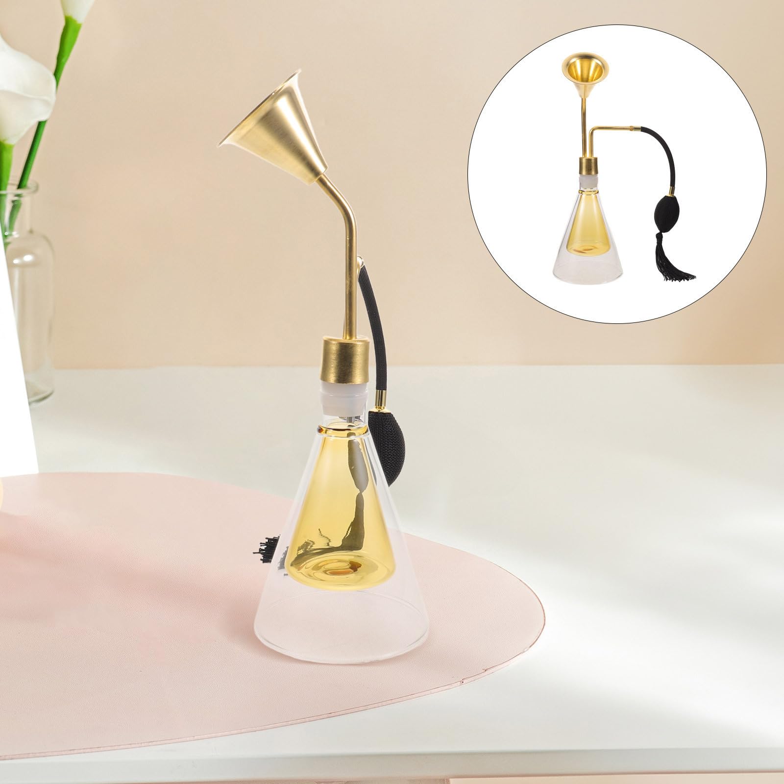 Alipis Diffusore di Aromi in Vetro Oro Elegante per Confronto Profumi e Spazio Aromatico Multistrato per Ambienti Spa e Uso Domestico