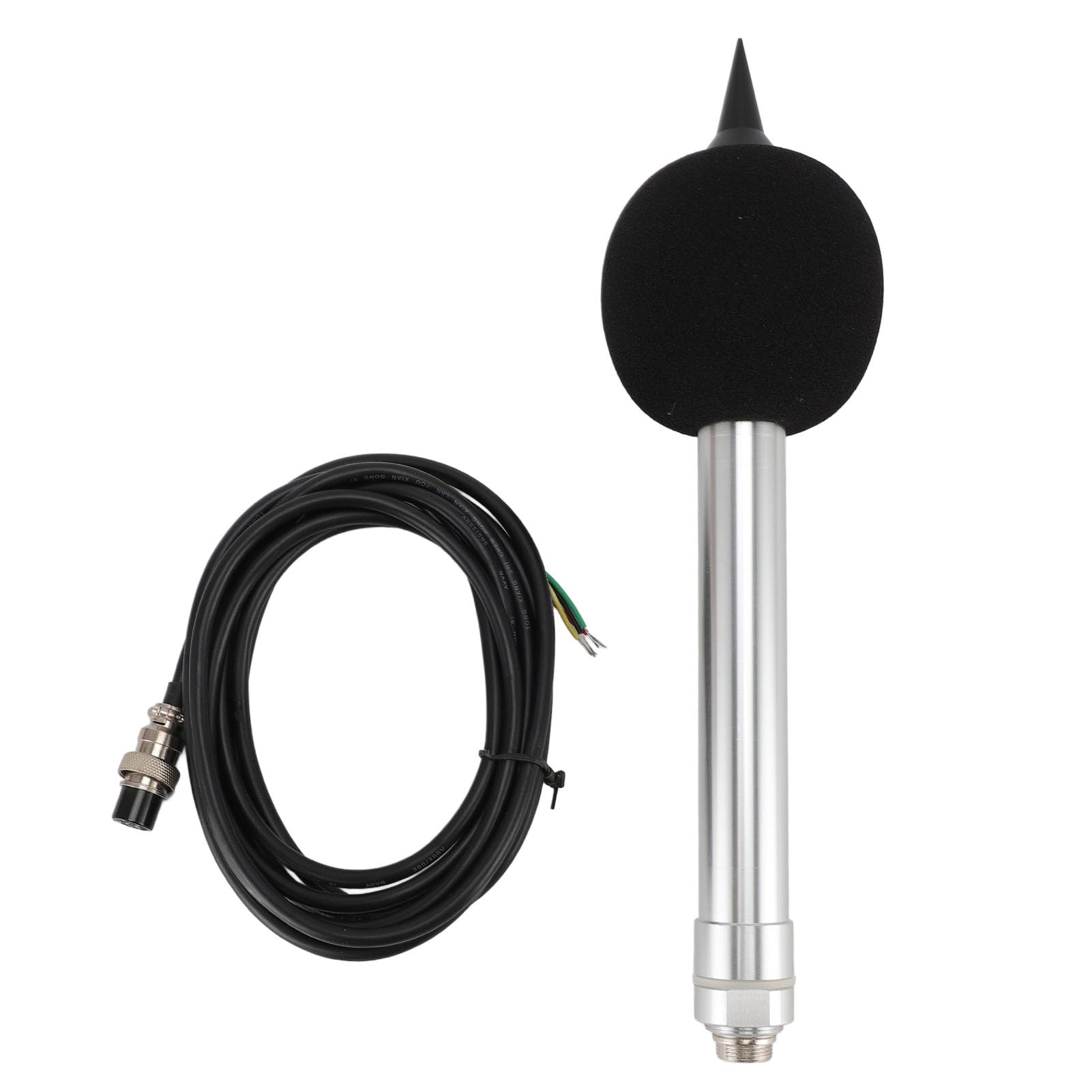 Ejoyous Sensore di Rumore RS232 Fonometro, Trasduttore di Rumore in Lega di Alluminio da 30 a 130 DB da 20 Hz a 12,5 KHz DC da 9 a 30 V per Monitoraggio Ambientale Industriale Interno Ed Esterno