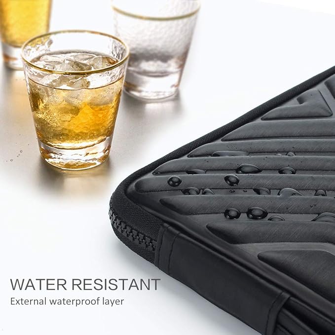 Funda para portátil DOMISO 17.3 pulgadas, negra, impermeable y acolchada miniatura 5
