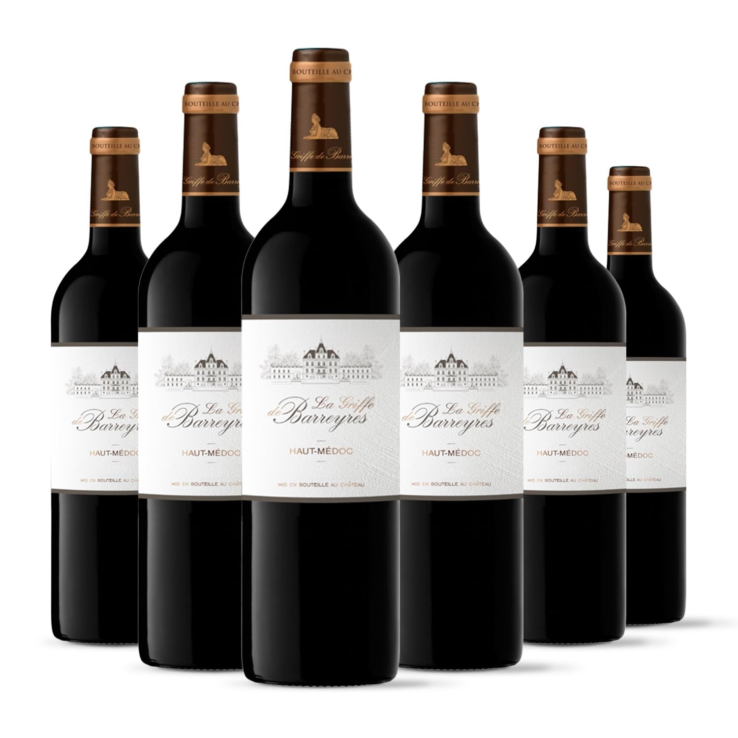 La Griffe de Barreyres - AOP Haut Médoc - Vin Rouge - Terra Vitis - Lot de 6 bouteilles x 75 cl - 2019