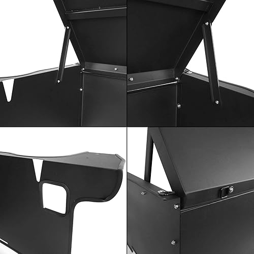 Miniatura 9 de Hooke Road para Jeep Cargo Trunk Cover Cubierta de cubierta de seguridad para Jeep Wrangler JK 2007-2018 4-Door Unlimited