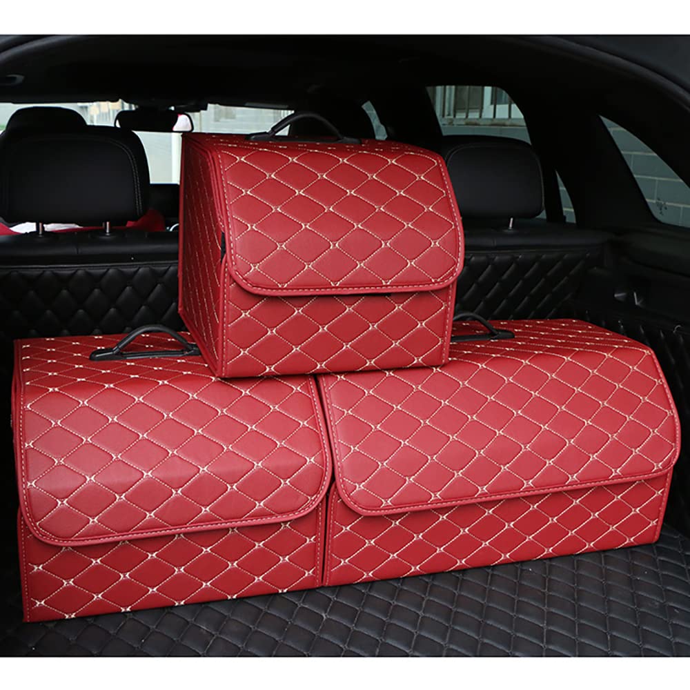 Coche Bolsas Para Maletero Del Organizadores De Baúles para Bingley Mulsanne Continental flying Bentayga Continental GT Plegable Bolsas Para Maletero Del Coche Accesorios Para Coche, wine red M