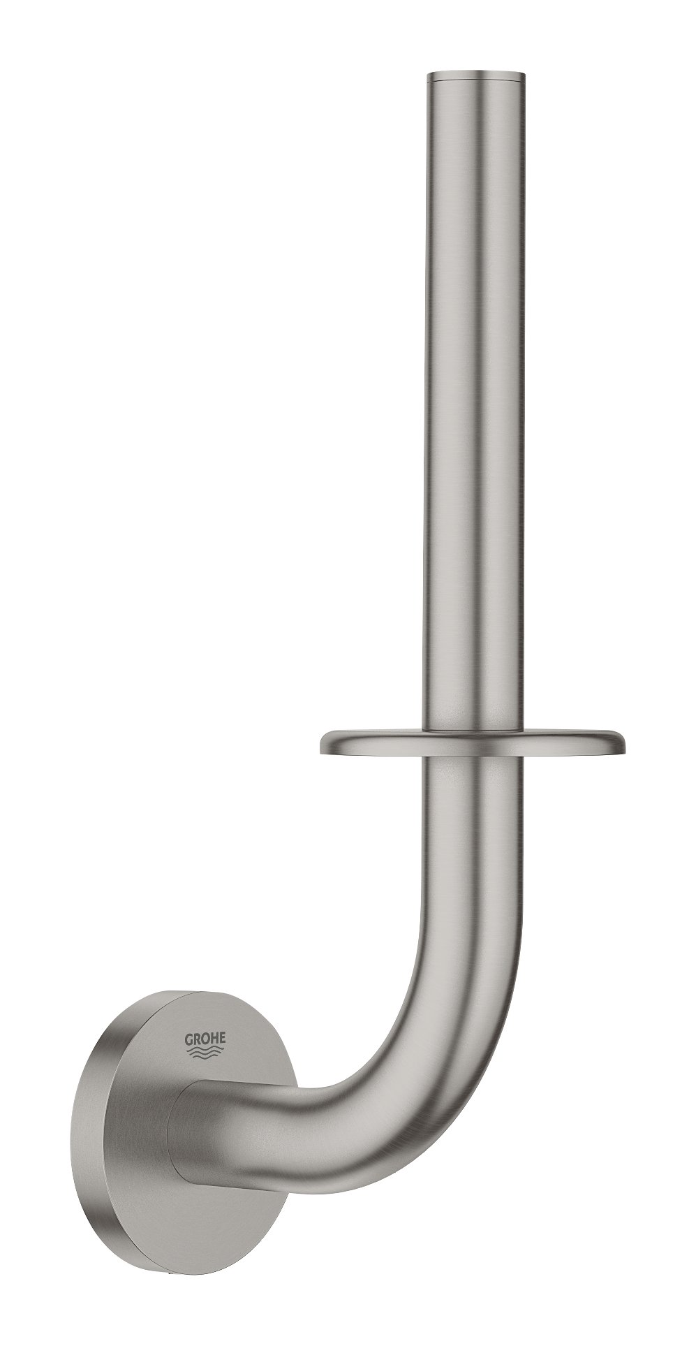 GROHE Essentials Spare Toilet Paper Holder German Engineered, Metal In Stainless Steel-Look and with Concealed Fastening 40385DC1