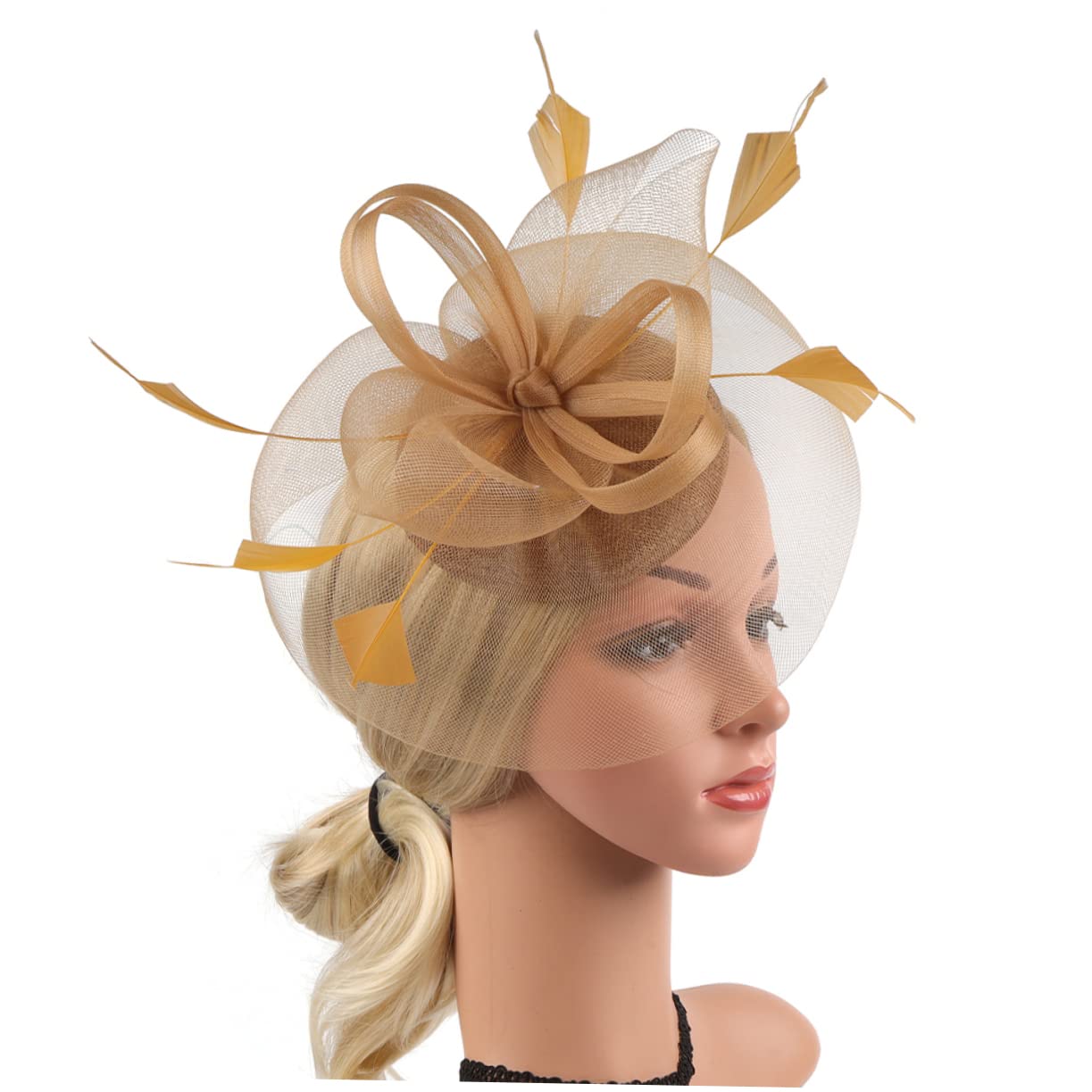 ABOOFAN 4pezzi Fascinator Hat Decorativo Cerimonie per Matrimoni e Tea Party Headband per