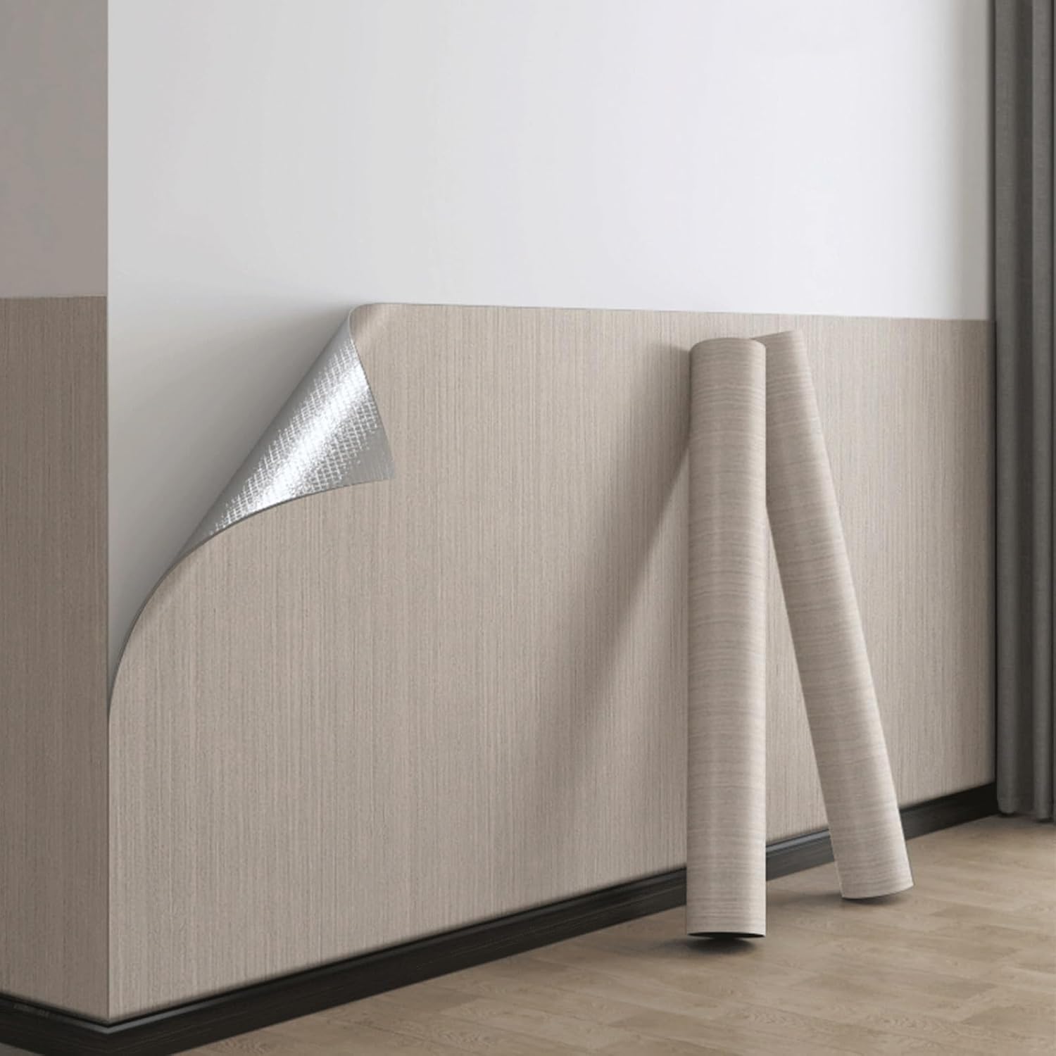 Modern Peel-and-Stick Wallpaper - Self-Adhesive Removable Wallpaper specifically Designed for Kitchen Walls, Easy to Clean(Cream,Medium)