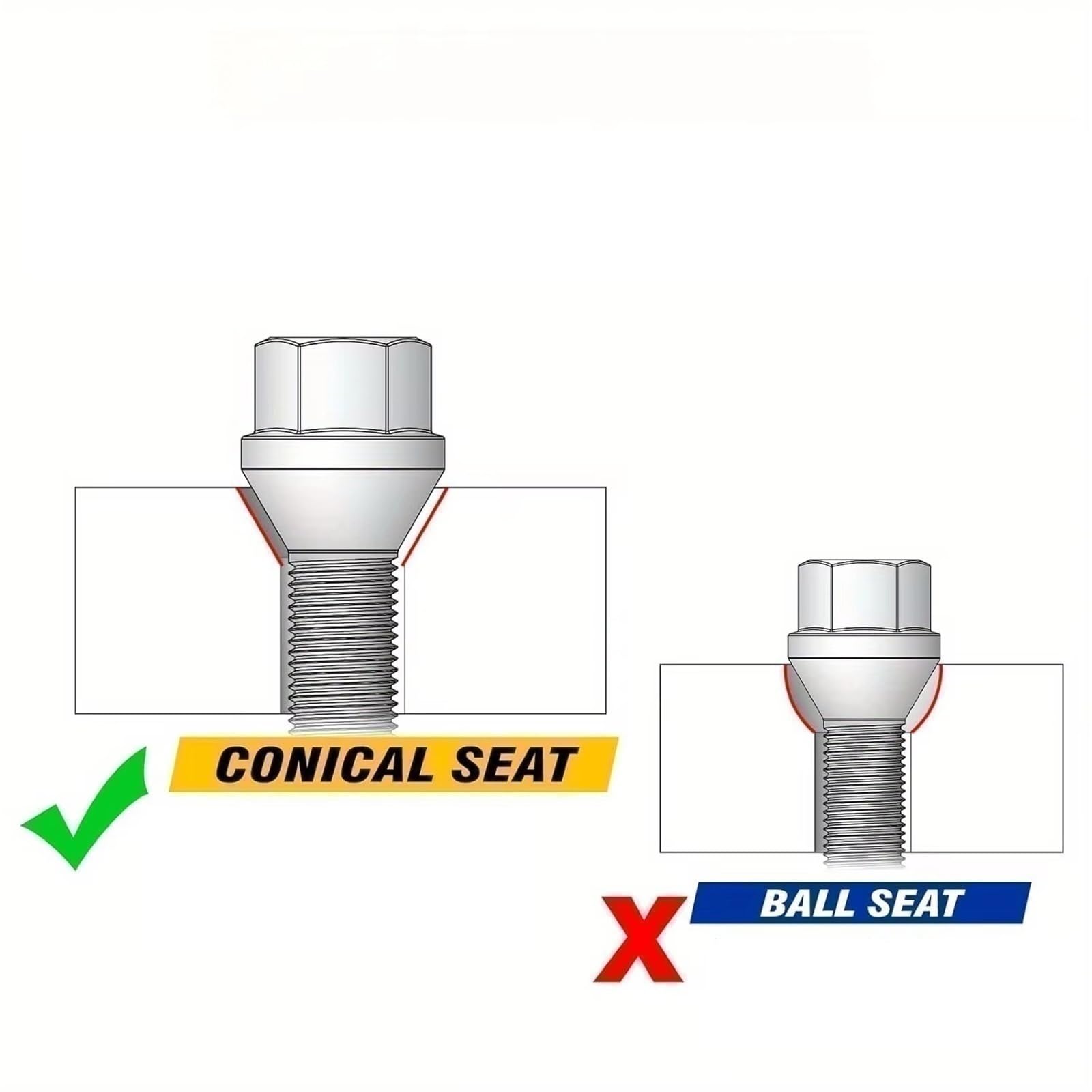 Bulloni ruota auto Compatibile Con BMW Per Mini Per Cabrio R57 2007 2008 2009 2010 20 Pezzi Di Dadi In Acciaio Per Cerchi In Lega Per Ruote Per Seat OEM: 36136781150