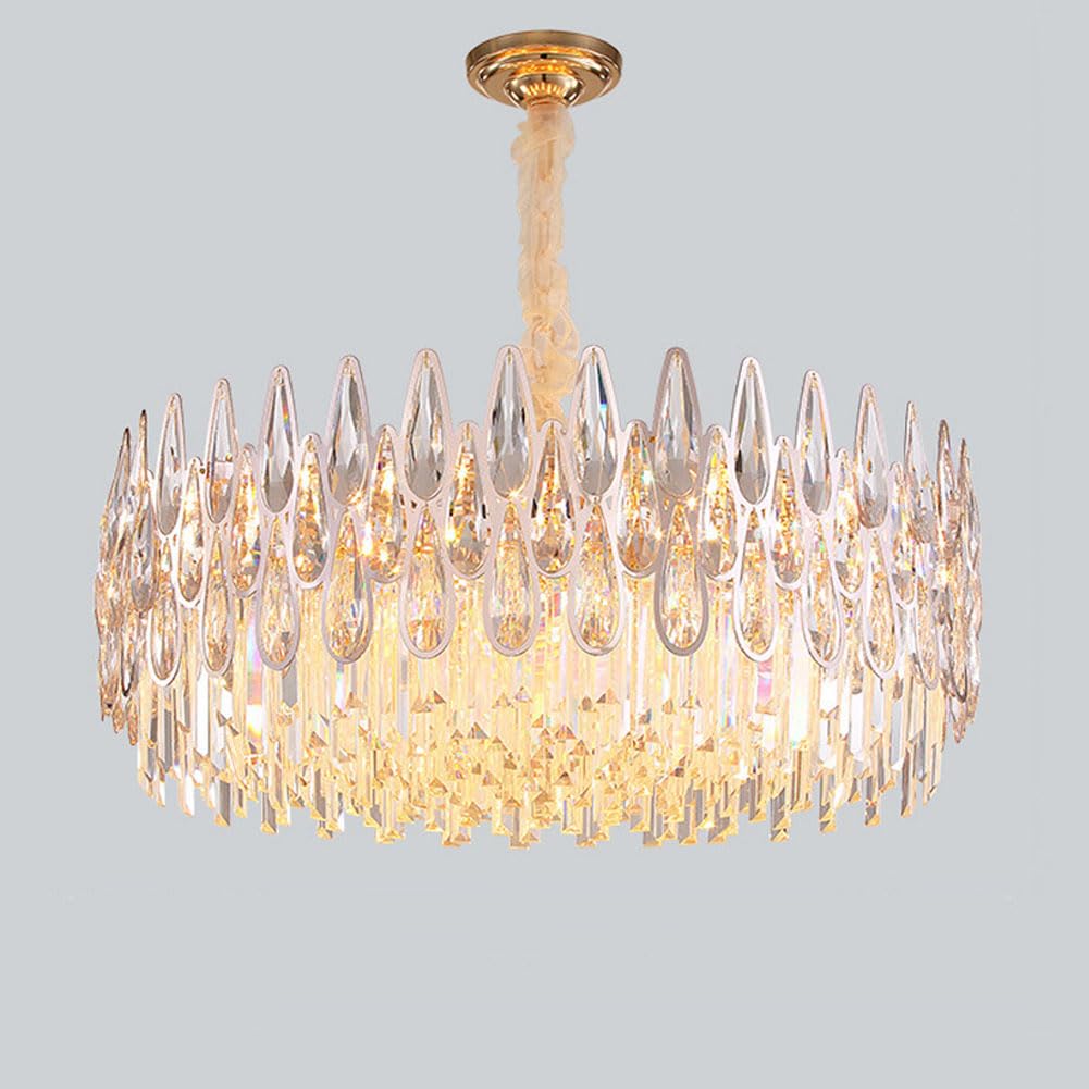 HXYSXHJUO E14 modern light luxury crystal chandelier, creative high grade lamp, for living room bedroom dining lamps and lanterns,60cm