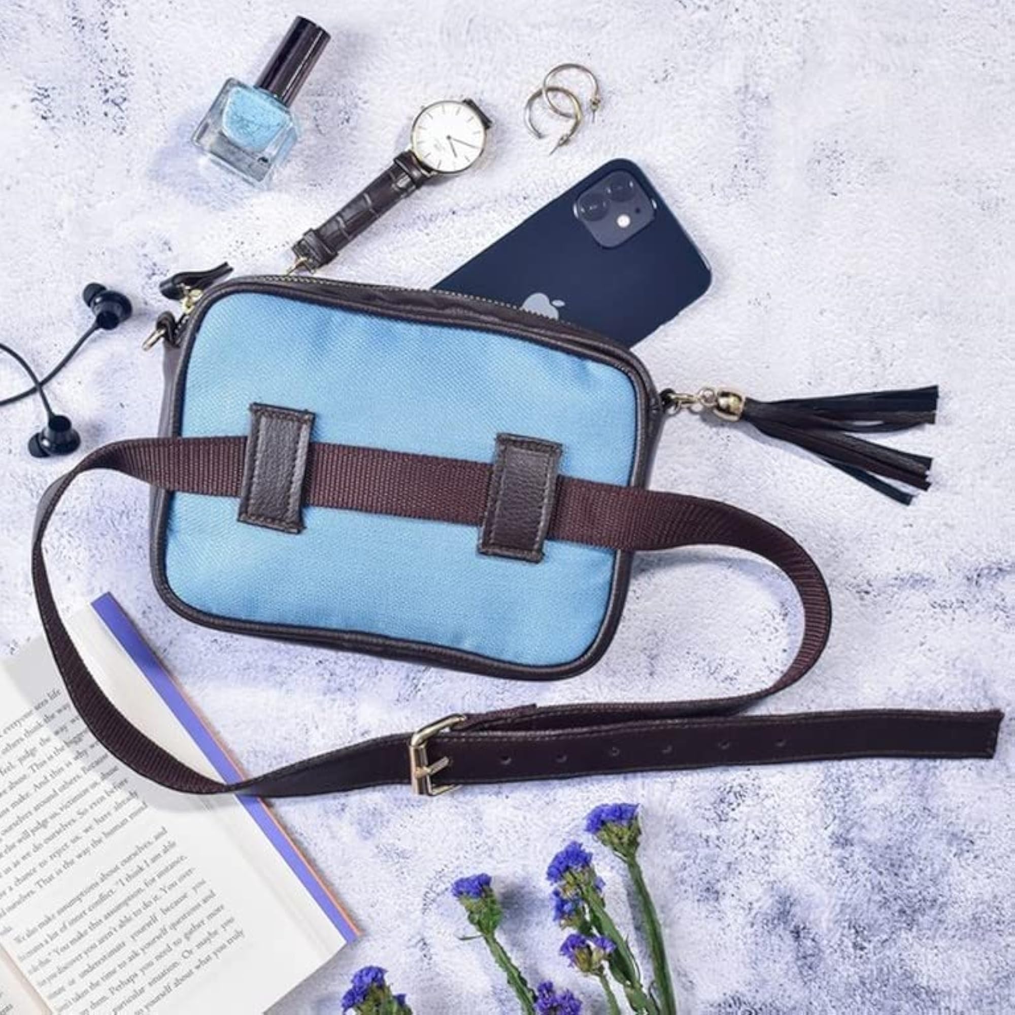 Women's Multi Purpose Elegant Mauve Sling Fanny Pack Bag