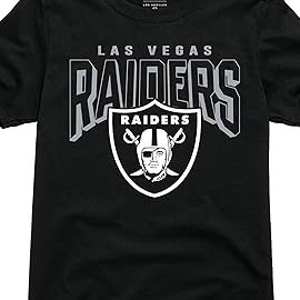 Junk Food Clothing x NFL - Las Vegas Raiders - Bold Logo - Unisex Adult Short Sleeve Fan T-Shirt for Men and Women - Size Small