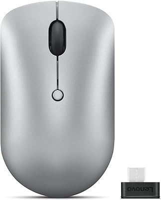 Lenovo 540 GY51D20869 Compact Wireless Mouse with USB-C Receiver Grey