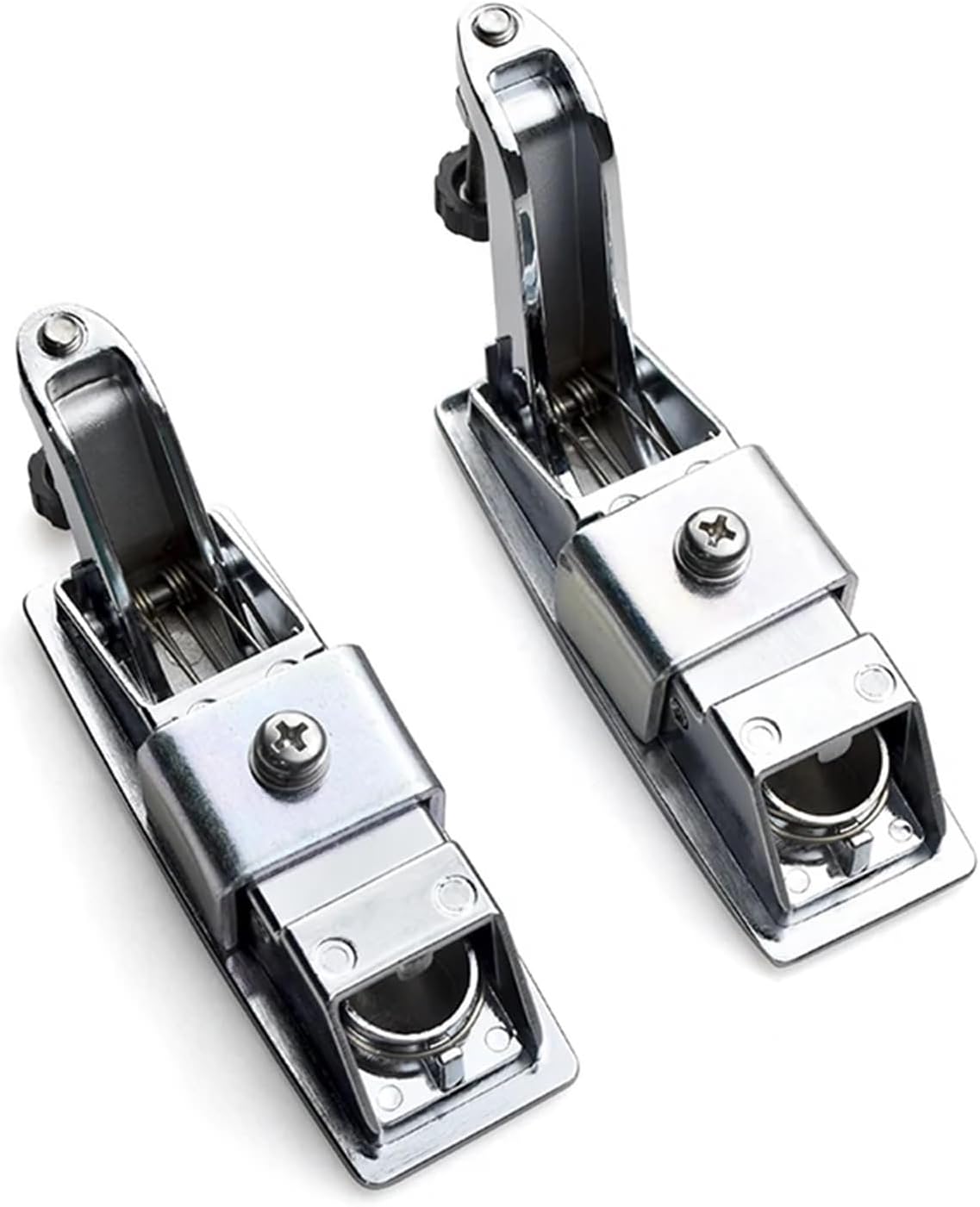 Cabinet Plane Lock Security RV Lever Panel Push Button Panel Lock 1Pcs(57Long Rod Silver)