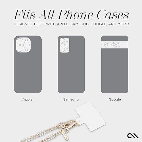 Miniatura 3 de Case-Mate Cordón cruzado para teléfono cadena funciona con todos los teléfonos Correa manos libres - Colgante para teléfono celular - Soporte de