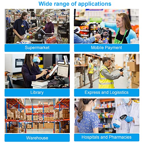 Wordcam Bluetooth Barcode Scanners Versatile 3-In-1(Bluetooth+2.4G Wireless+Usb Wired), 2D Qr Handheld Barcode Reader,Rechargeable Bar Code Scanners For Store, Supermarket, Warehouse #TOP5