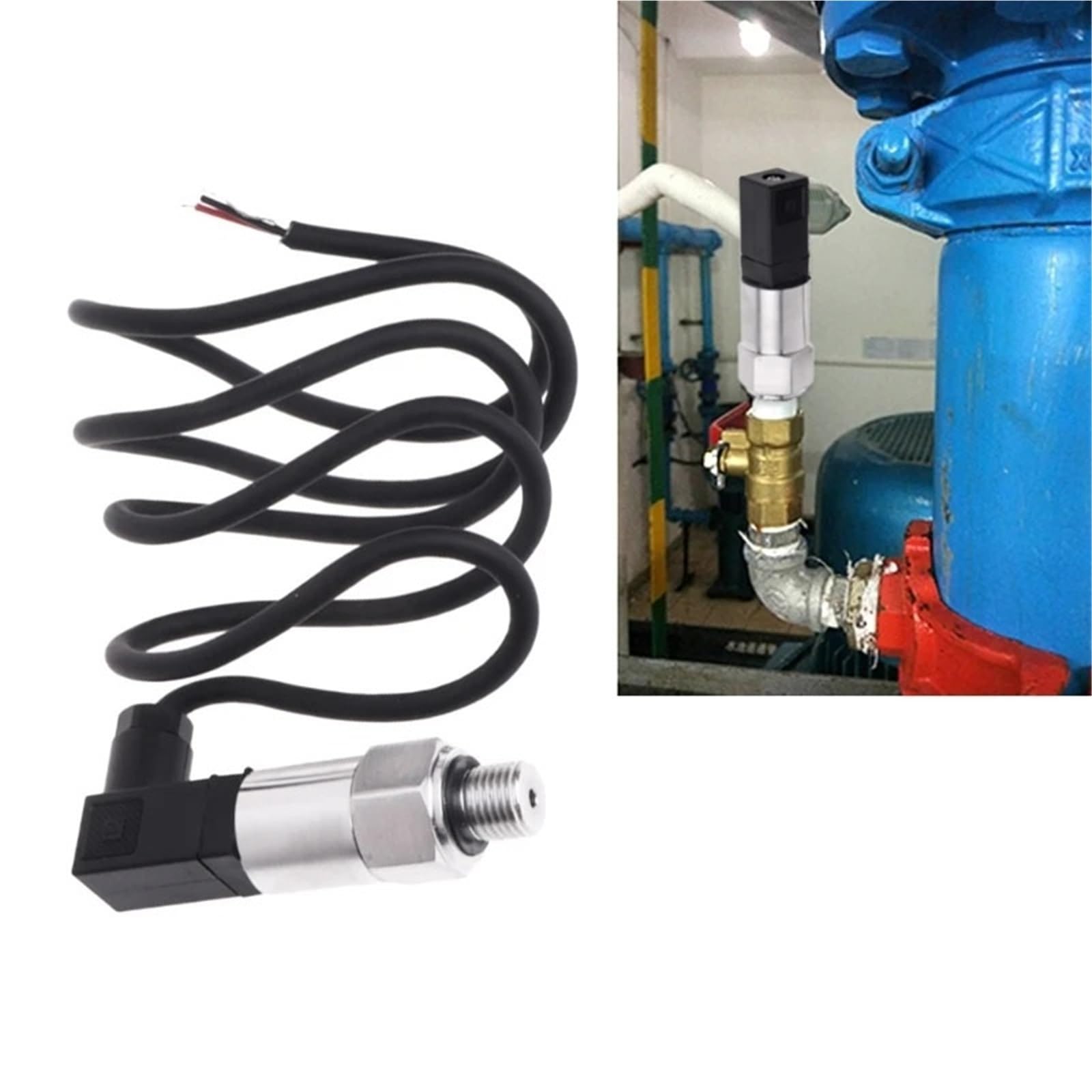 Transmisor de presión, sensor transductor G1/4 4-20 mA Alta precisión(0-16MPa)