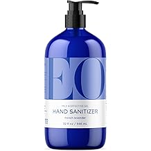 EO Hand Sanitizer Gel, 32 Ounce (Pack of 1), French Lavender, Organic Plant-Based, Botanical Extracts