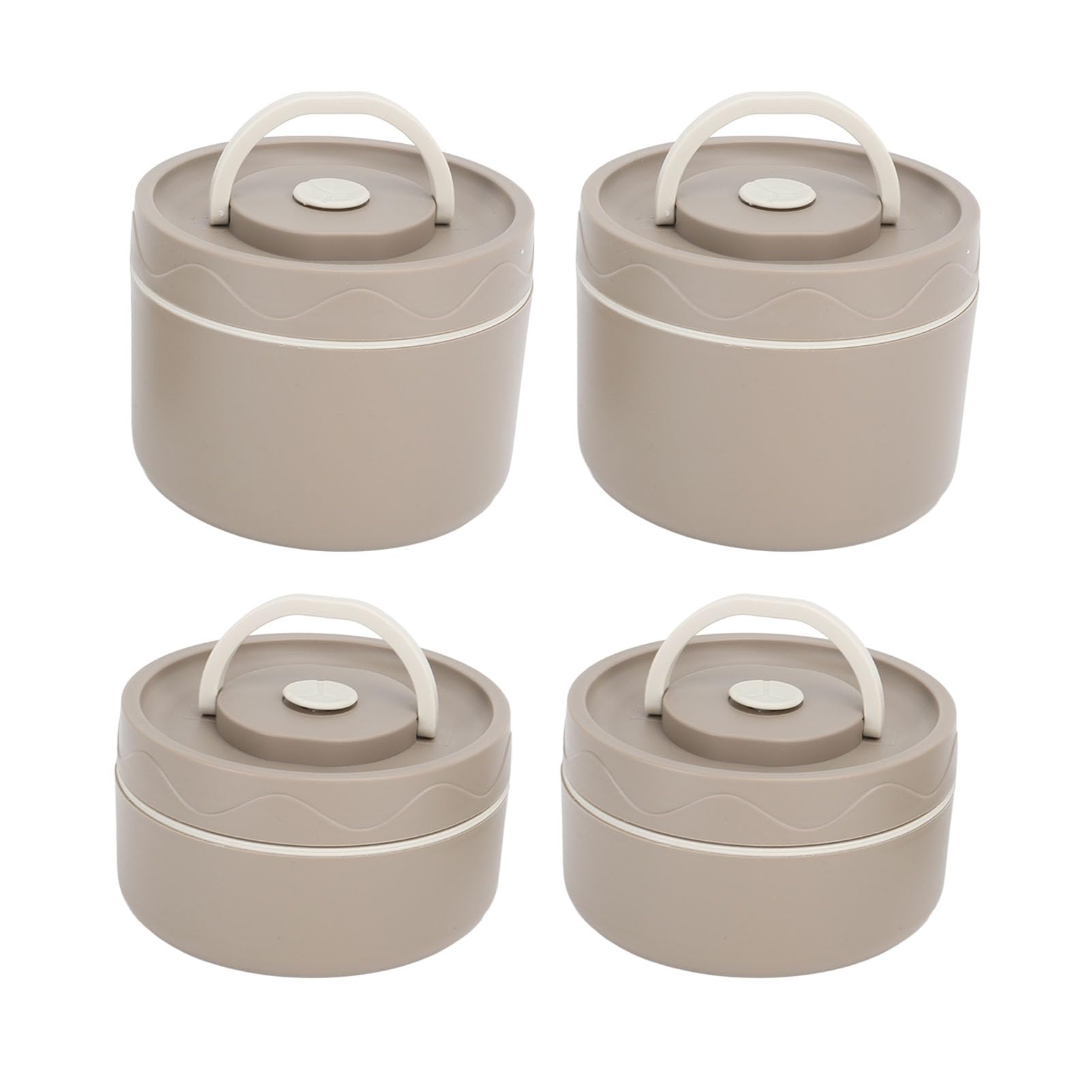 Lunch Box, Contenitori per Alimenti in Acciaio Inossidabile Ciotola per Alimenti con Coperchio Sigillante Contenitore per Box Contenitore per Alimenti (4 pezzi)