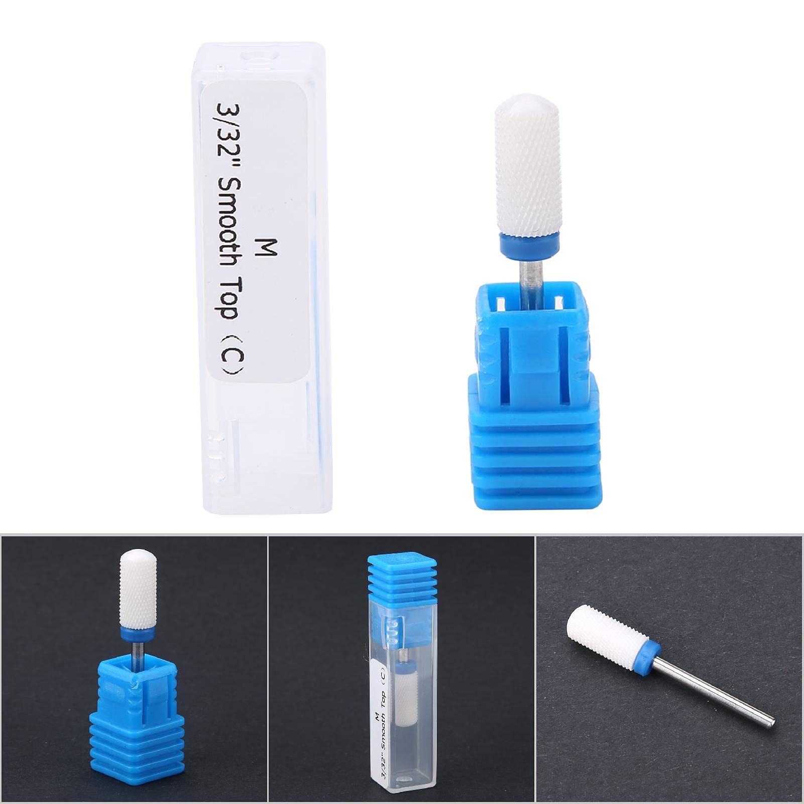 Nail Drill Bits, Ceramic Drill Bits for Manicure Pedicure Safety Cuticle Nail Drill Bit - Image 2