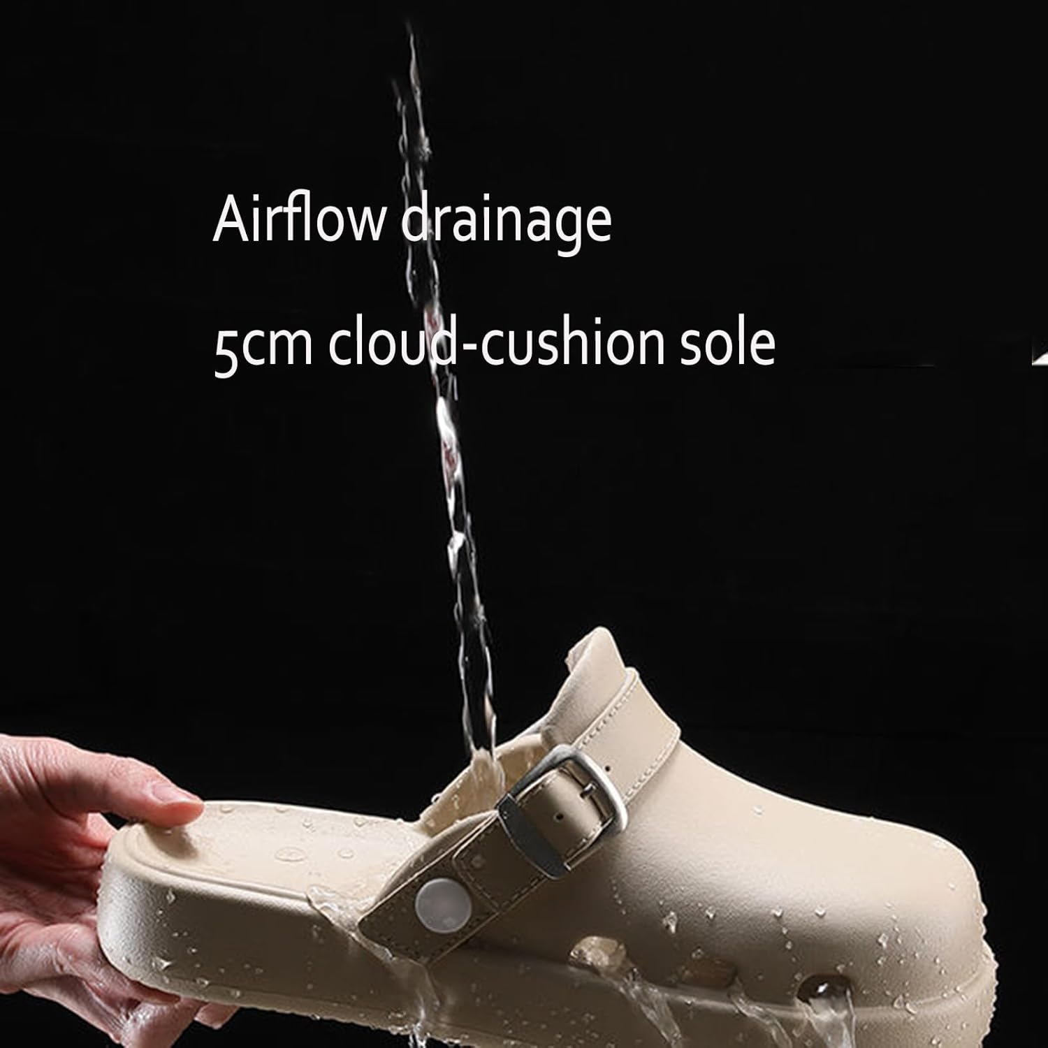 ASHALI Casual Solid Color EVA Slides for Women All-Season Slip-On Round Toe Flats with Thick Sole Comfortable Lightweight Indoor/Outdoor Padded Slipper - Image 6