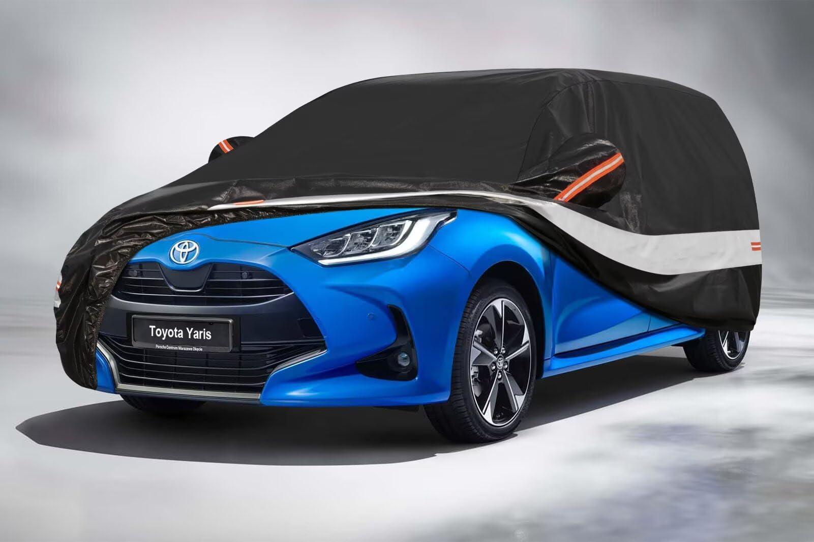 10 strati Telo Copriauto per Toyota Yaris(2003-2025),100% copertura auto impermeabile,Telo Copri Auto per Esterno,impermeabile,protezione UV,antivento,antipolvere