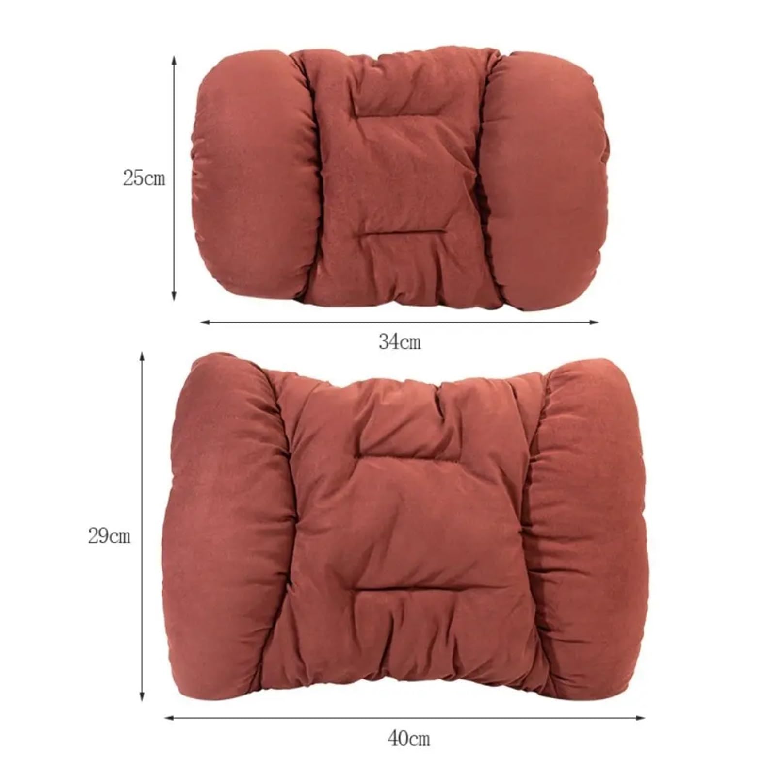Cervical Reposacabezas Almohada para el Cuello del Asiento del Coche, reposacabezas de Felpa de Invierno, cálida y cómoda, Almohada Lumbar Universal.